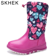 SKHEK2017 Nouveau enfants pluie bottes botas filles chaussures D’hiver Enfants Chaussures Bottes Enfants Neige Marque Filles Garçons Mode En Caoutchouc Sneakers