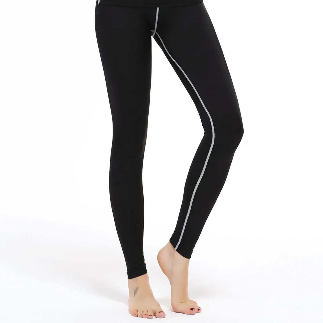 High Elastic font b Women s b font Compression Long Pants Fitness Skin Joggers font b