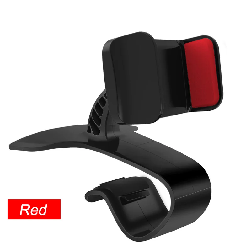 XMXCZKJ Автомобильный держатель для мобильного телефона, держатель для мобильного телефона, подставка для мобильного телефона с зажимом, регулируемый кронштейн, держатель для смартфона в автомобиле - Цвет: Red