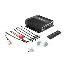 KKmoon МИНИ Реальном Времени SD Автомобилей Мобильный DVR 4CH Видео/Аудио Входа с Дистанционным Контроллер Encrption