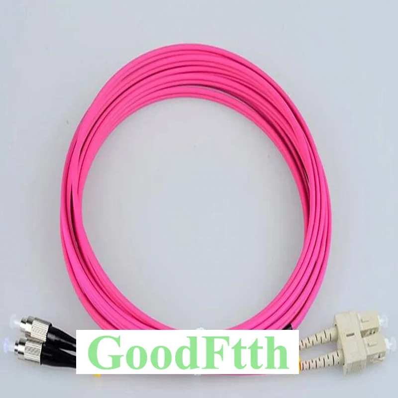 

Fiber Optic Patch Cord Jumper SC-FC FC-SC Multimode OM4 Duplex GoodFtth 20-100m
