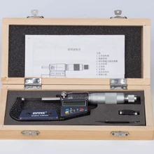 0,001 мм наружный микрометр 25-50 мм хромированный цифровой микрометр из нержавеющей стали Электронный микрометр Калибр