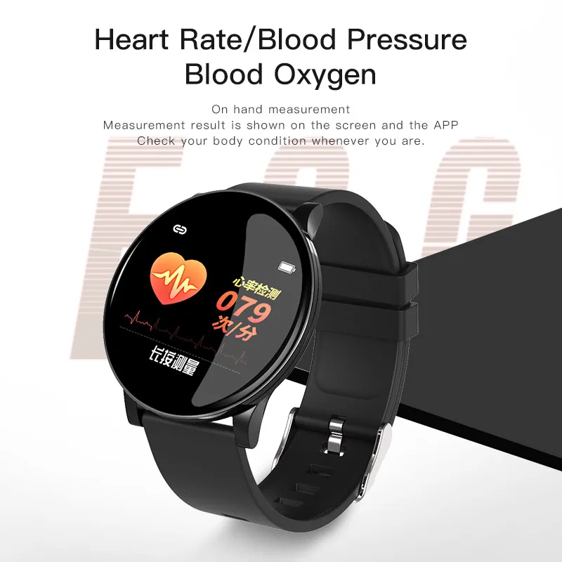 REMZEIM Original 1.3 inch Touch Smart Watch Heart Rate Blood Pressure Monitor Message Call Reminder Calorie Smartwatch Men Women