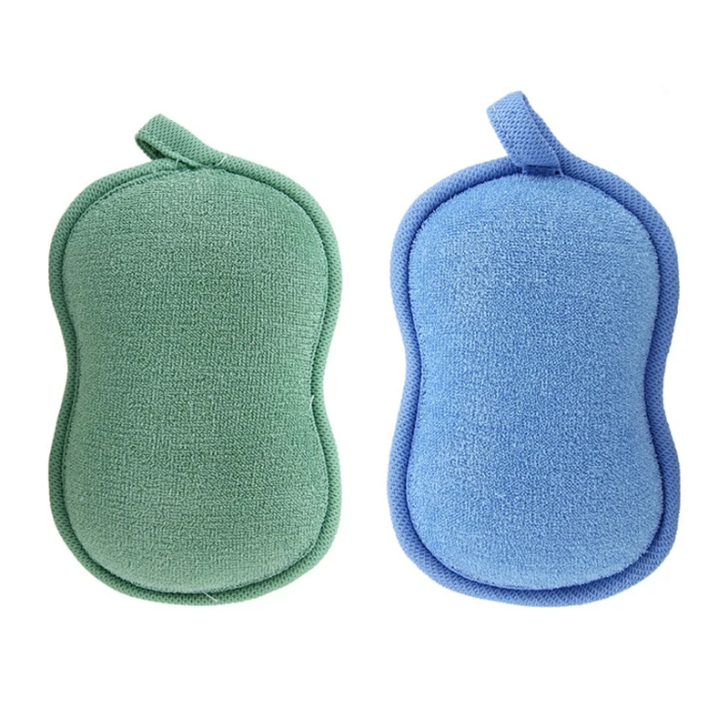 BabaMate Natural Bamboo Baby Bath Sponge 2 Pack Ultra Soft & Absorbent