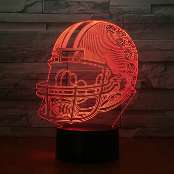 

7 color touch creative night light led 3d stereoscopic table lamp 1625