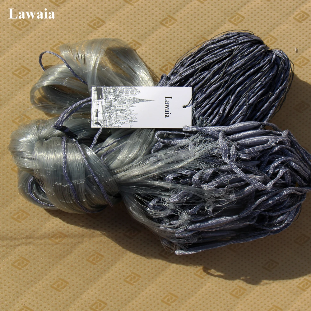 

Lawaia Monofilament Fishing Net Trap Throwing Cast Network Practical Fishing Accessory Tool Finland Net Grid Hand Throw Fish Net