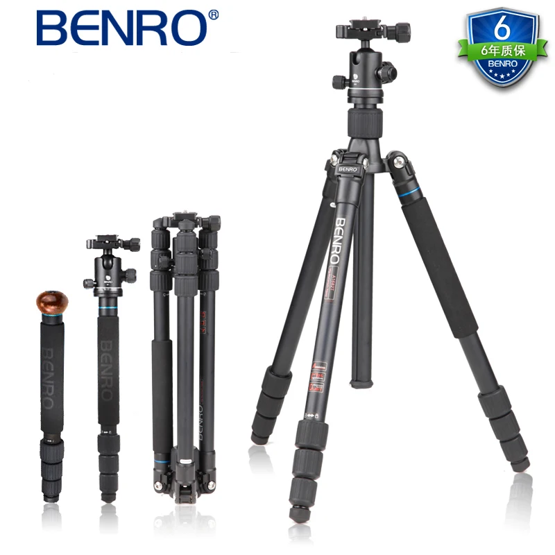 Tripod Benro monopod A1682TB0 portable digital SLR camera tripod head
