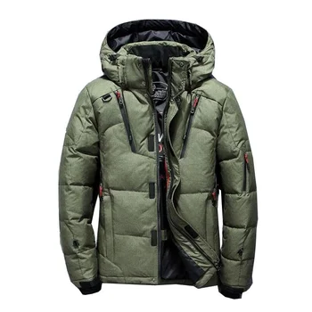 

Asstseries Hot Sale New Winter Mens Fashion White Duck Down Jacket Casual Down Coat Parka Male High Quality Clothing Coats
