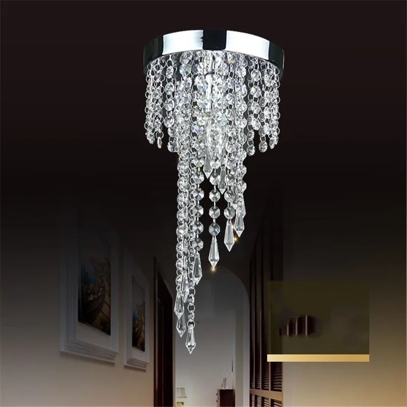 Lustre de Cristal Luzes de Teto Lâmpada do Teto Modern Chrome Ouro Levou Luminária Cristais Plafondlamp Lampadari Avizeler - 4 luzes de teto luminária Lâmpada Do Teto