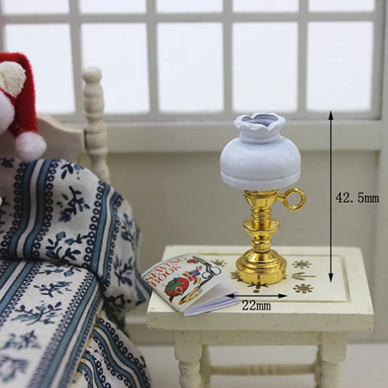 Мини керамическая лампа миниатюры кукольный домик игрушка фарфоровая миниатюрная 1:12 настольная лампа Кукольный дом аксессуары для 1:12