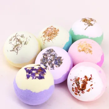 

Dry Flower Moisturizing Bubble Bath Bomb Ball Essential Oil Bath SPA Stress Relief Exfoliating Bath Salt Bathing 2018 Product