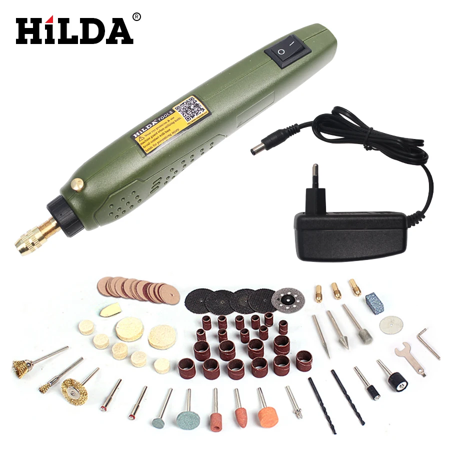

HILDA  FOR Dremel  Mini Electric Drill + Grinding Accessories Set Multifunction Engraving Machine Electric Tool kit