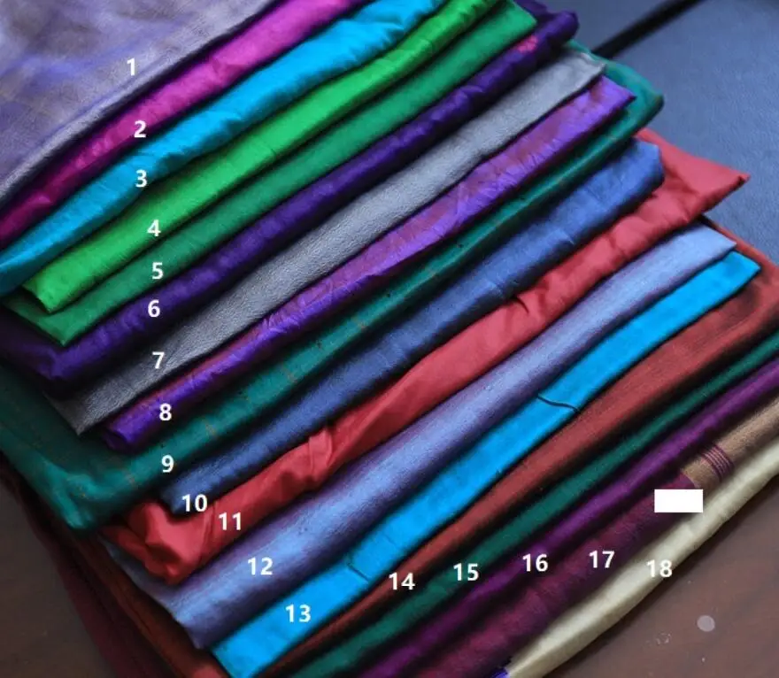 

2019 High-end Silk Shuanggong Slub Fabric Color-changing Sensitive Silk Fabric Shuanggong Silk Silk Material Cleaning Warehouse