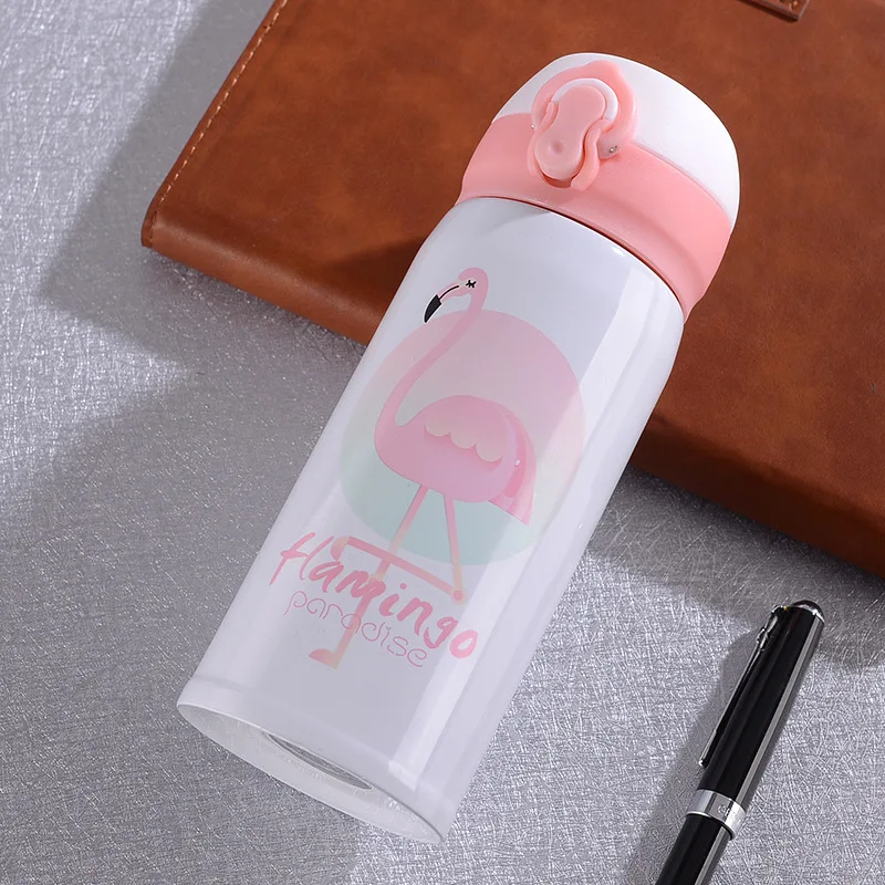 

300/500ML unicorn Flaming bounce thermos bottle stainless steel Portable insulated cup thermo mug vacuum flask for tea thermocup