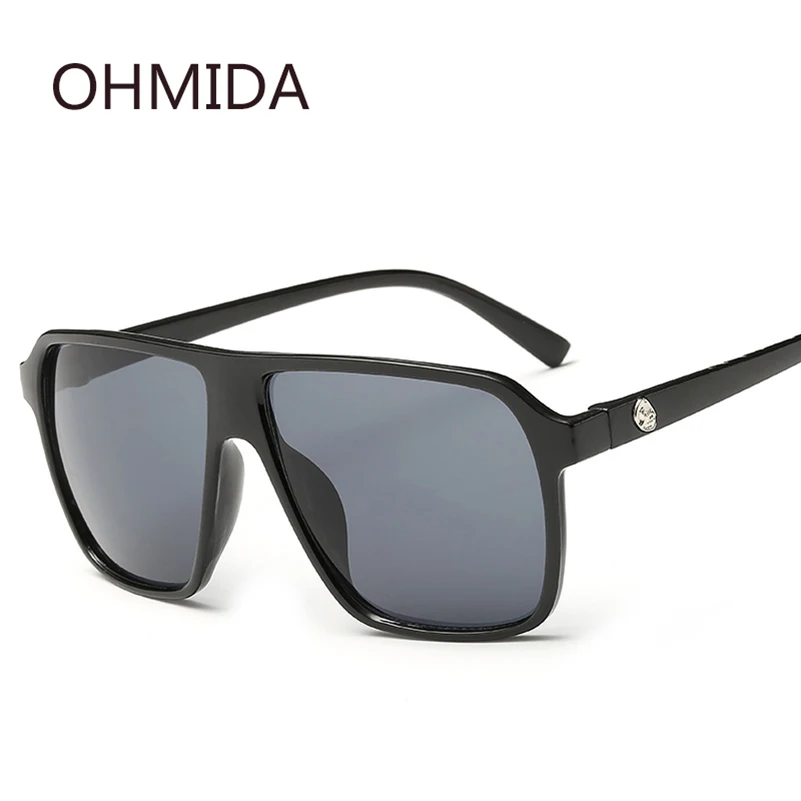 Мужские и женские Винтажные Солнцезащитные очки OHMIDA черные солнцезащитные в