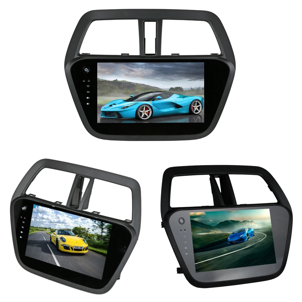 Discount Sinosmart  Android 8.1 2Din IPS/QLED 2.5D screen car gps radio navigation player for Suzuki Swift S-cross 2005-2016 3