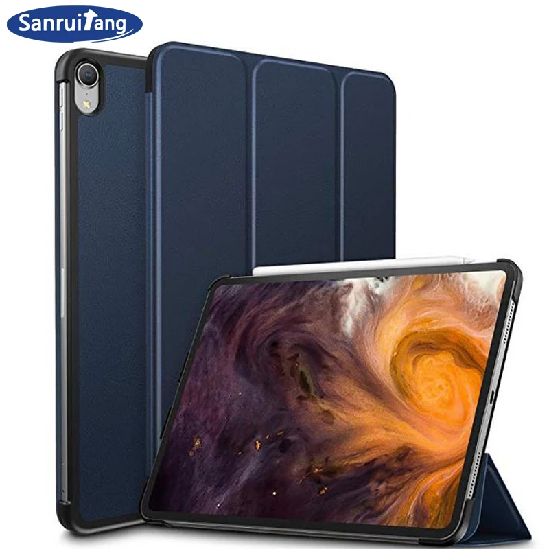 Для ipad pro 11 2018 12 9 чехол релиз ультра тонкий ударопрочный из искусственной кожи с