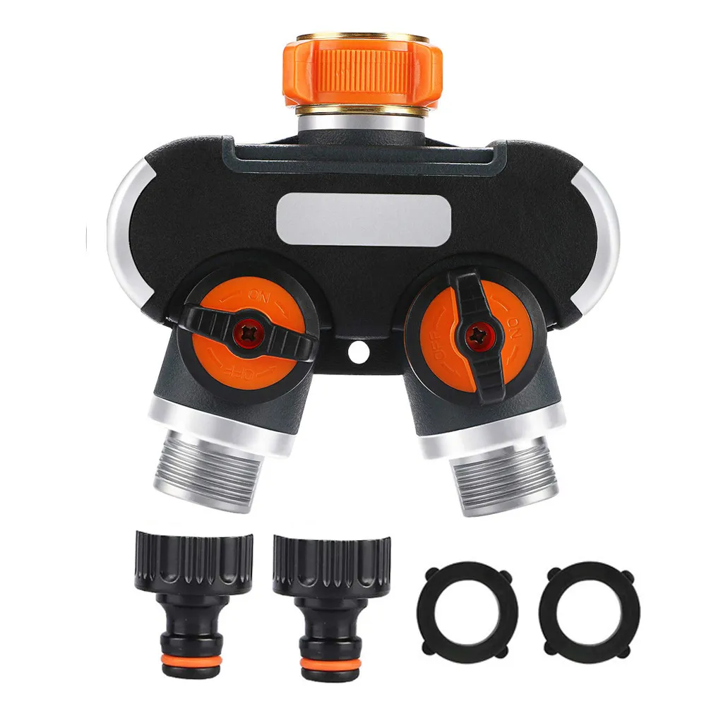 

Garden Hose Splitter 2 Way Rubberized Tap Hose Connectors Water Distributor NEW ARRIVED #0531