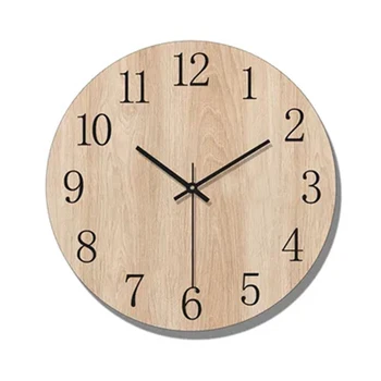 

Art Digital Wall Saatk Acrylic Sticker Silent Acrylic Sheet Wood Nixie Watch Saatk Wall Nixie Home Decoration Accessories 6W48