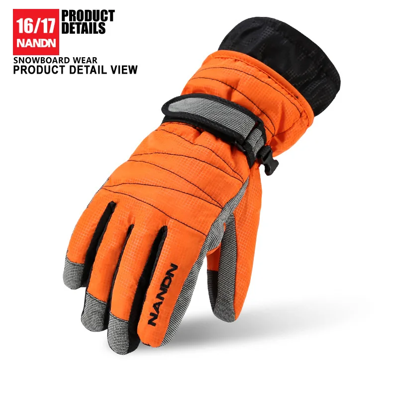 Luvas de Esqui Snowmobile da Motocicleta Luvas de Inverno Luvas à Prova de Vento Luvas de Neve à Prova Nandn Snowboard Equitação Unissex Água d’