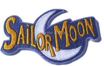 

3.7" Sailor Moon logo patch TV MOVIE FILM Series Uniform Cosplay Costume Embroidered Iron On Badge Goth Punk