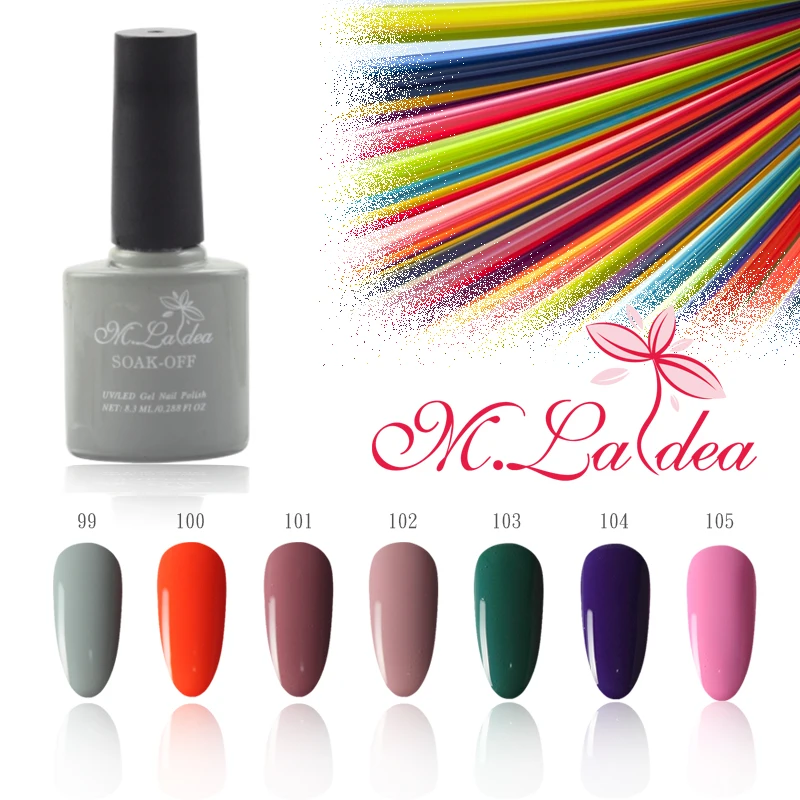 # M085112 m. ladea 8.3 ملليلتر 140 الألوان مسمار هلام البولندية uv led طويلة الأمد هلام طلاء الأظافر diy مسمار الفن اللون زجاجات