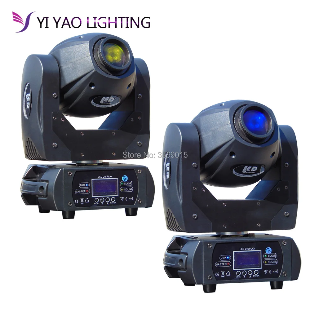 

2pcs/lot 60W Gobo LED Moving Head Light 3 Face Prism DMX Controller 10/12CH for Stage