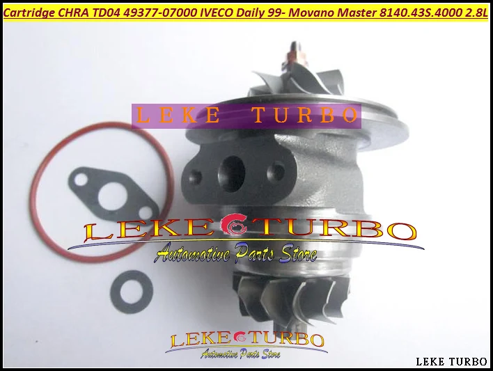 Turbo Cartridge CHRA TD04L 49377-07000 500372214  Turbocharger For Movano Master IVECO Commercial Daily 2.8TD 1999-03 8140.43S.4000 2.8L 125HP (3)