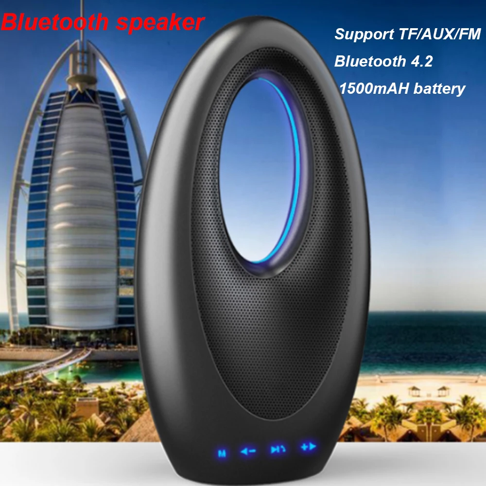 

JINSERTA Luxury Wireless Bluetooth Speaker Multi-Function Touch Music Player Decoration Design of Dubai Burj Al Arab Hotel