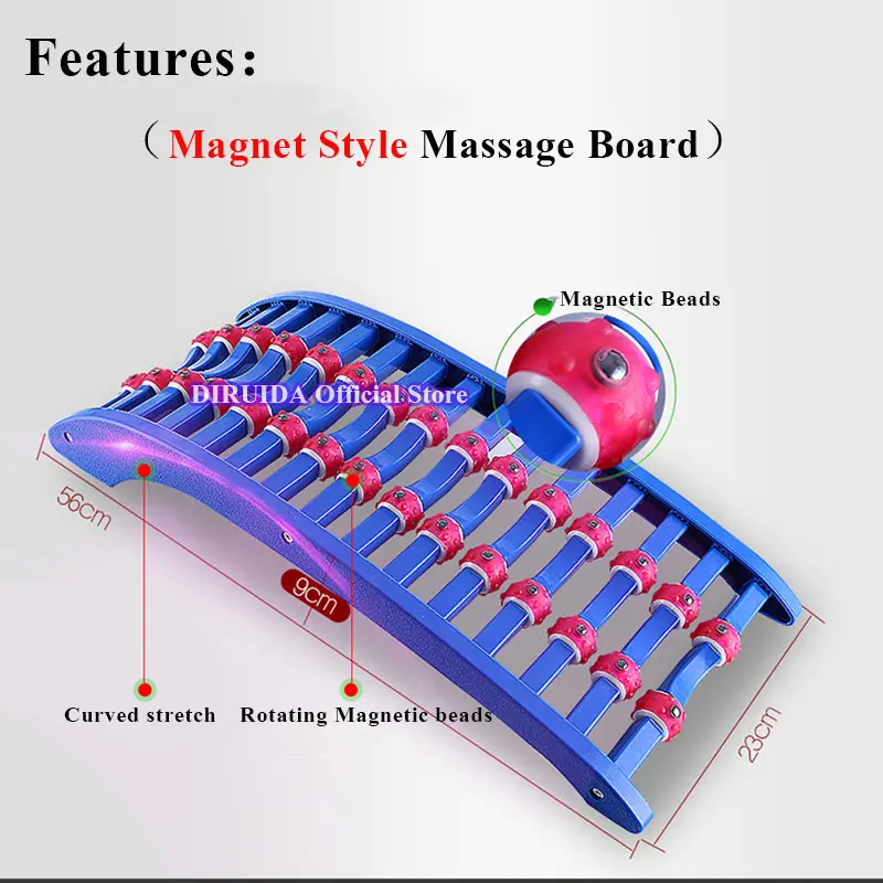 Новое обновление магнит для массажа спины с роликом для облегчения боли в позвоночнике поясничное тяговое устройство для растяжения поясницы расслабляющий массаж спины
