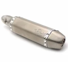 dirt bike stainless steel exhaust pipe for honda kawasaki yamaha suzuki etc MSX125 monkey 135 YZF-R6 2006 07 08 09 10 11 2012