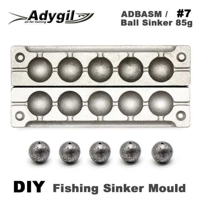 Adbasm/#8 Ball Diy Fishing Ball Sinker Mould - Create Perfect Sinkers With  5 Cavities - Temu United Kingdom