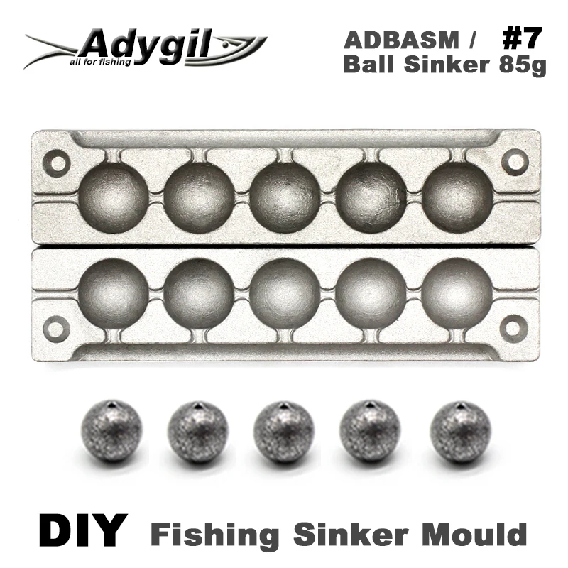 Рыболовный шарик adyil DIY, грузило, форма ADBASM/#7, грузило 85 г, 6 полостей|Рыболовные снасти| | АлиЭкспресс
