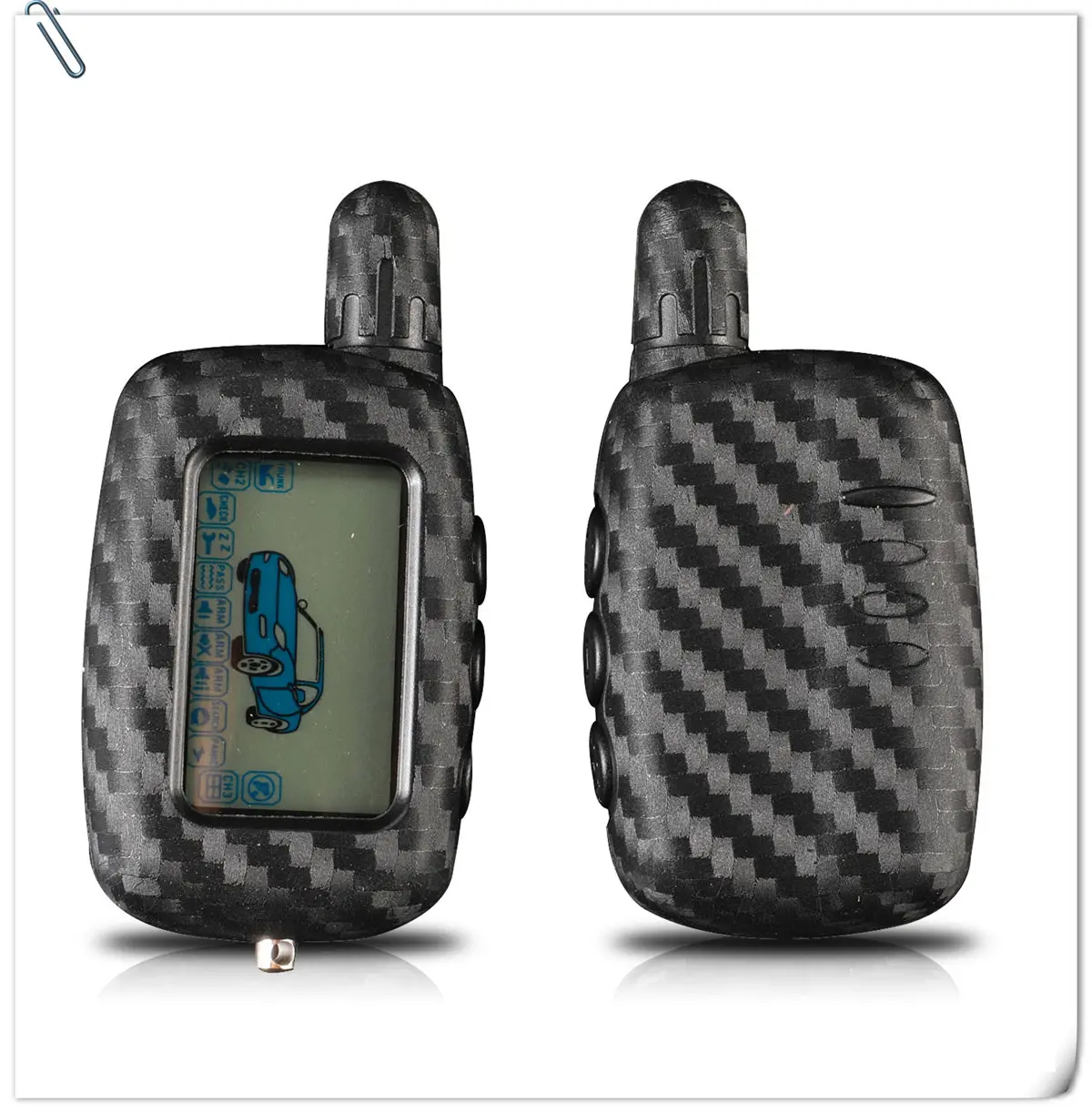 Keyforkess custodia portachiavi in Silicone con copertura in carbonio per Starline A6 A9 A8 telecomando bidirezionale per auto telecomando trasmettitore LCD portachiavi 5 Keyforkess custodia portachiavi in Silicone con copertura in carbonio per Starline A6 A9 A8 telecomando bidirezionale per auto telecomando trasmettitore LCD portachiavi - HTB1XiCESgHqK1RjSZJnq6zNLpXaH