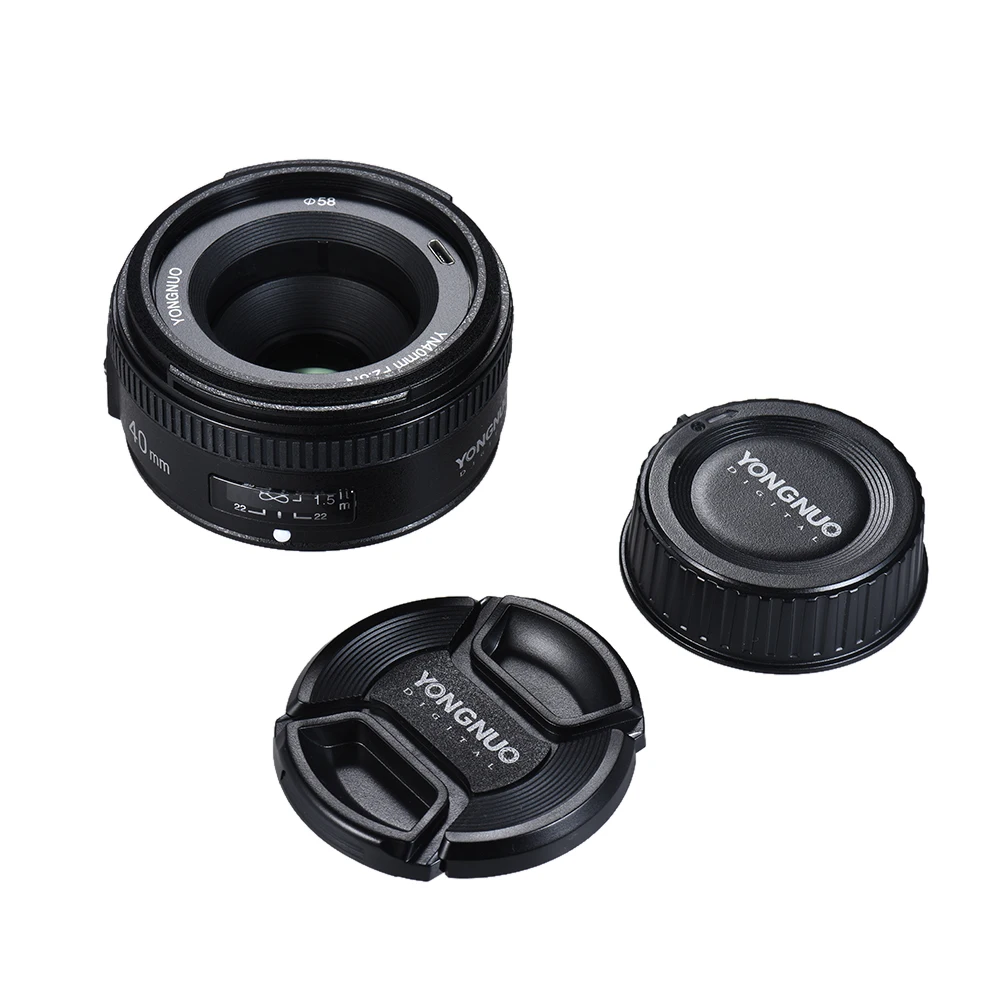 YONGNUO YN 40 мм F2.8N AF объектив MF YN40mm широкоугольный объектив с автофокусом для Nikon D500 D7100 D7000 DSLR Объектив камеры