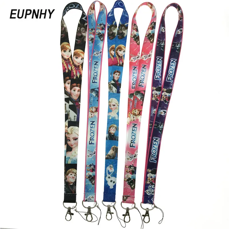 EUPNHY 1PCS Cartoon Neck Strap Lanyard Fashion Mobile Phone Charms Hanging Rope Keychains ID Badge Lanyards | Украшения и