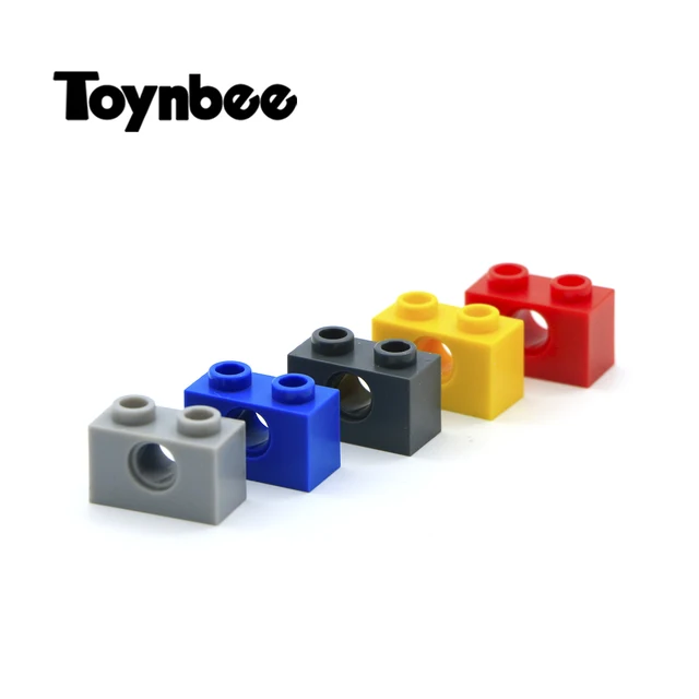 Technic อะไหล่หนาอิฐ 1X2 อาคารบล็อก 50/100pcs Beam 1 PIN Hole จำนวนมากอุปกรณ์เสริม MOC ของเล่นเพื่อการศึกษาใช้งานร่...
