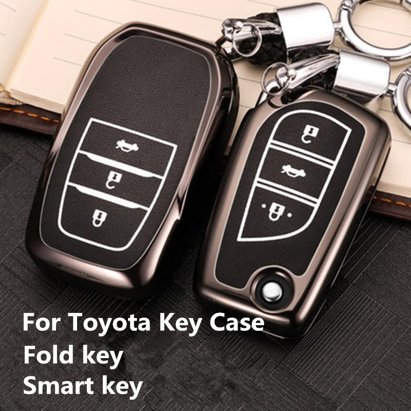 Чехол для ключей Toyota CHR Auris Corolla Camry Prado Fortuner RAV4 Avensis Verso Yaris Aygo Scion TC IM Hilux 2015 2016|Футляр