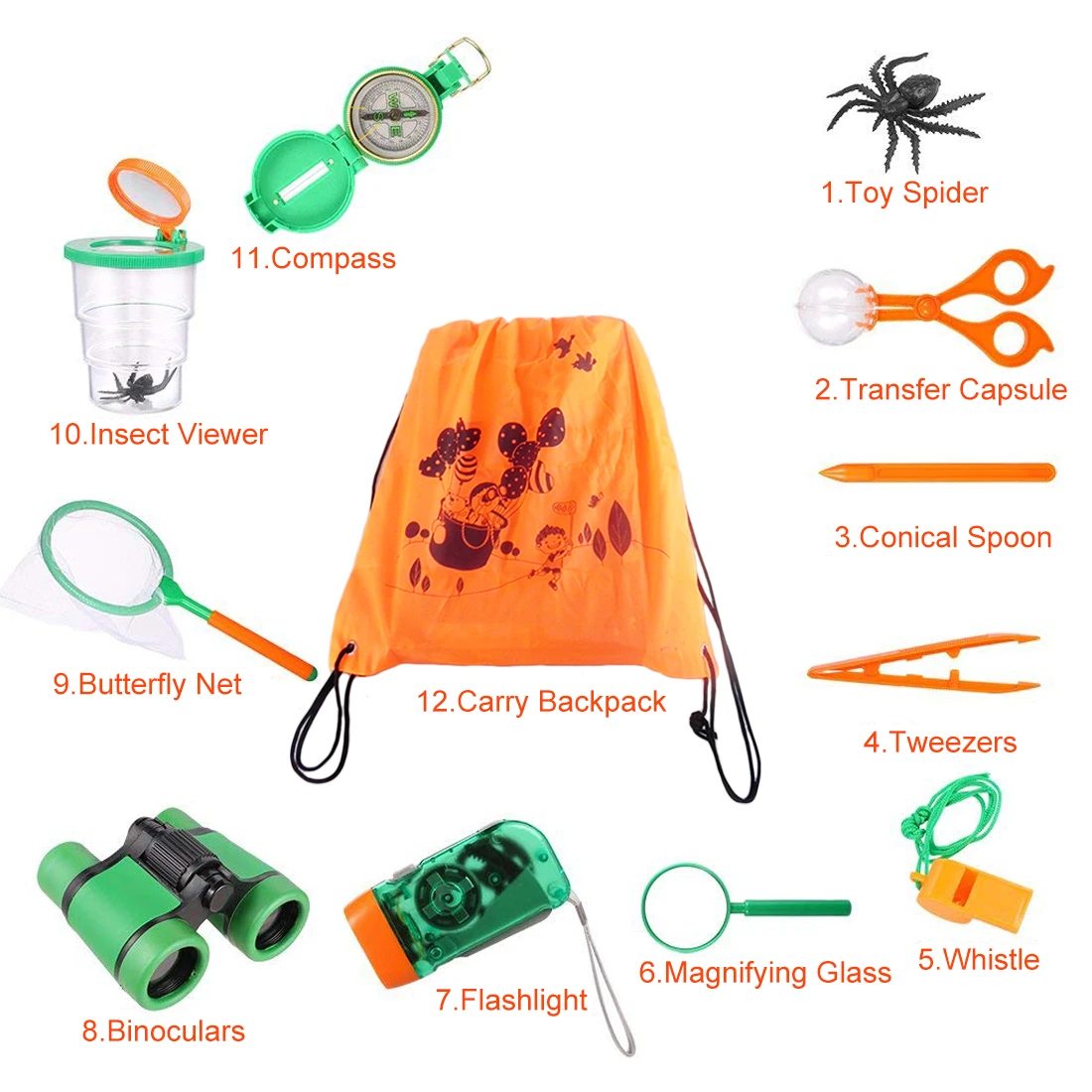 11 шт. набор инструментов для ловли бабочек, летающие насекомые, игрушки для детей, спортивные игрушки для детей