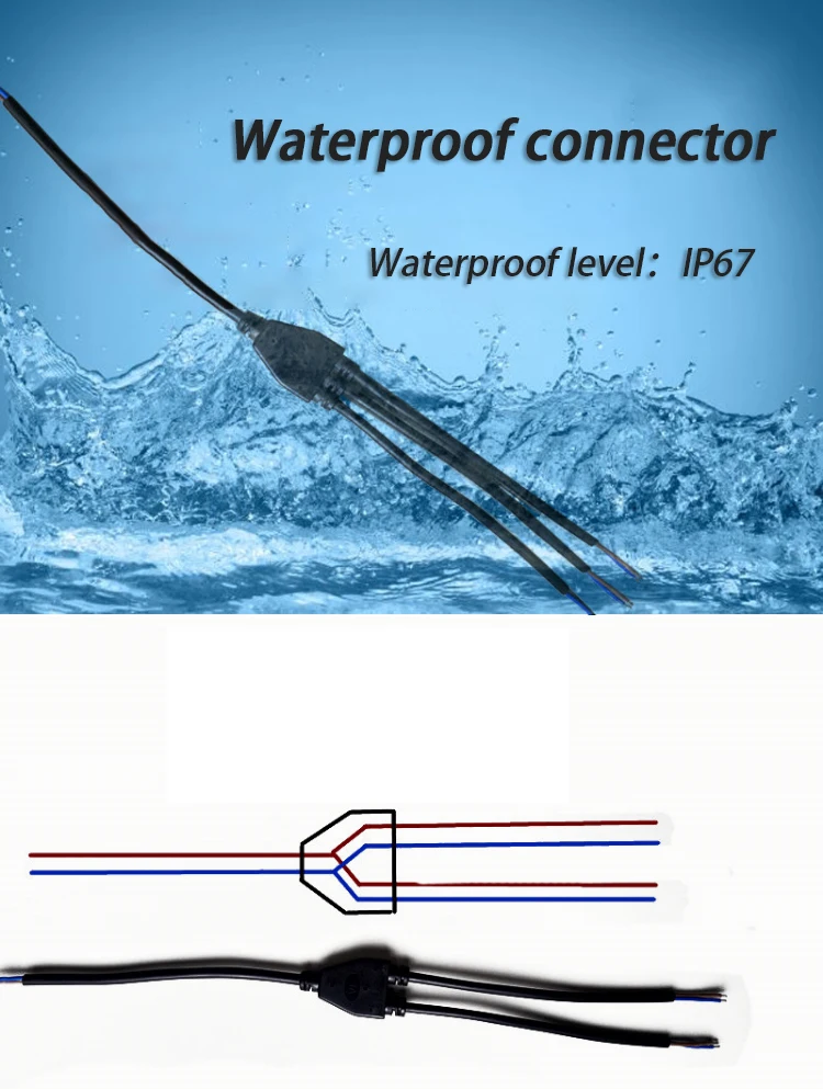 2 pin 3 pin 1 до 2 3 4 5 кабели водонепроницаемый разъем IP67 Y Разъемы Электрический провод сплиттер Наружное освещение штекер