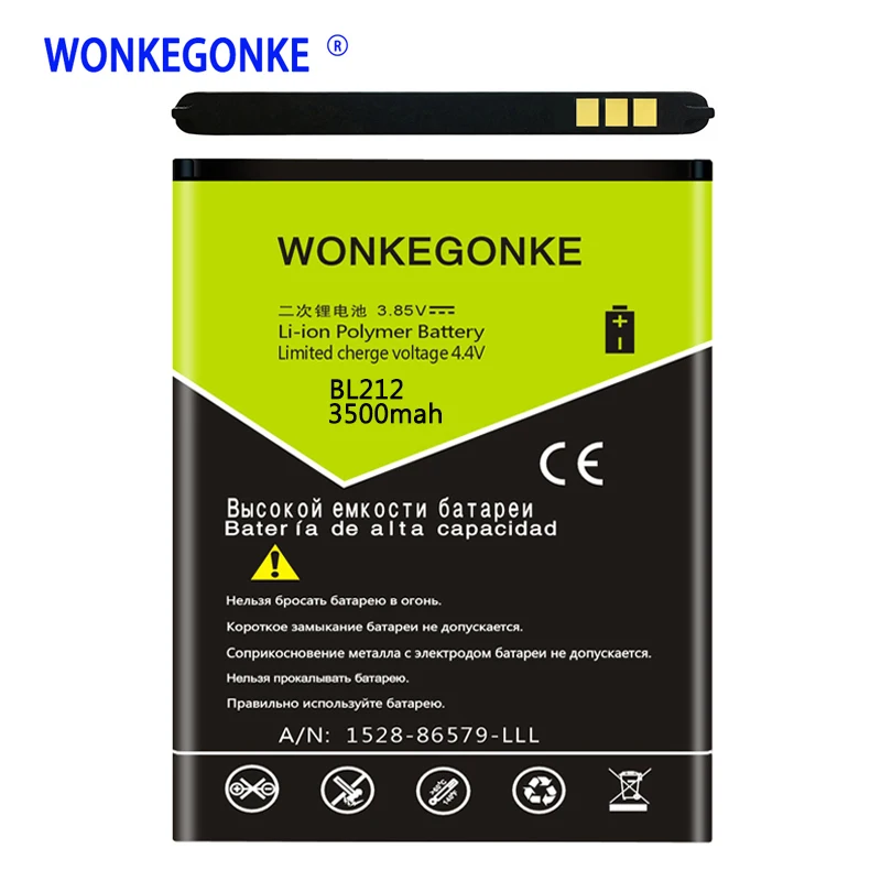 Сменный литий-ионный аккумулятор WONKEGONKE BL212 для Lenovo a708t A628T A620T S898T S8 A780E | Мобильные