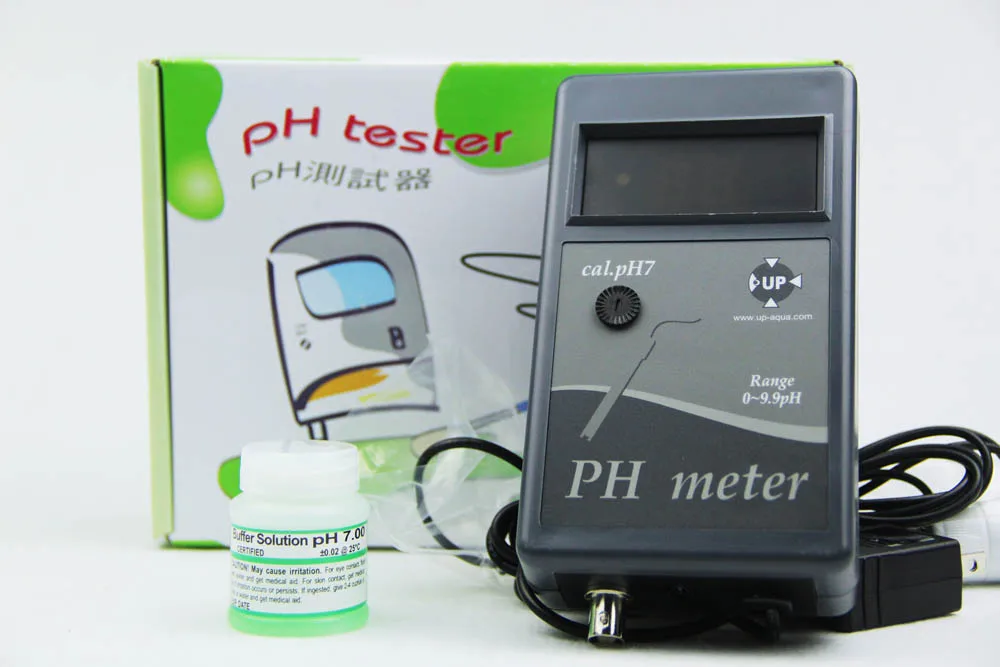 UP PH monitor tester kit water test aquarium fresh marine fish tank 110v240v PH7.0 Buffer