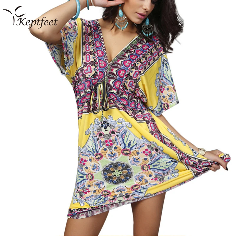 

XXL Size Beach Outings Cover up Robe Plage Kaftan Dress Pareos For Women Beach Tunic Sarong Swimsuit 2018