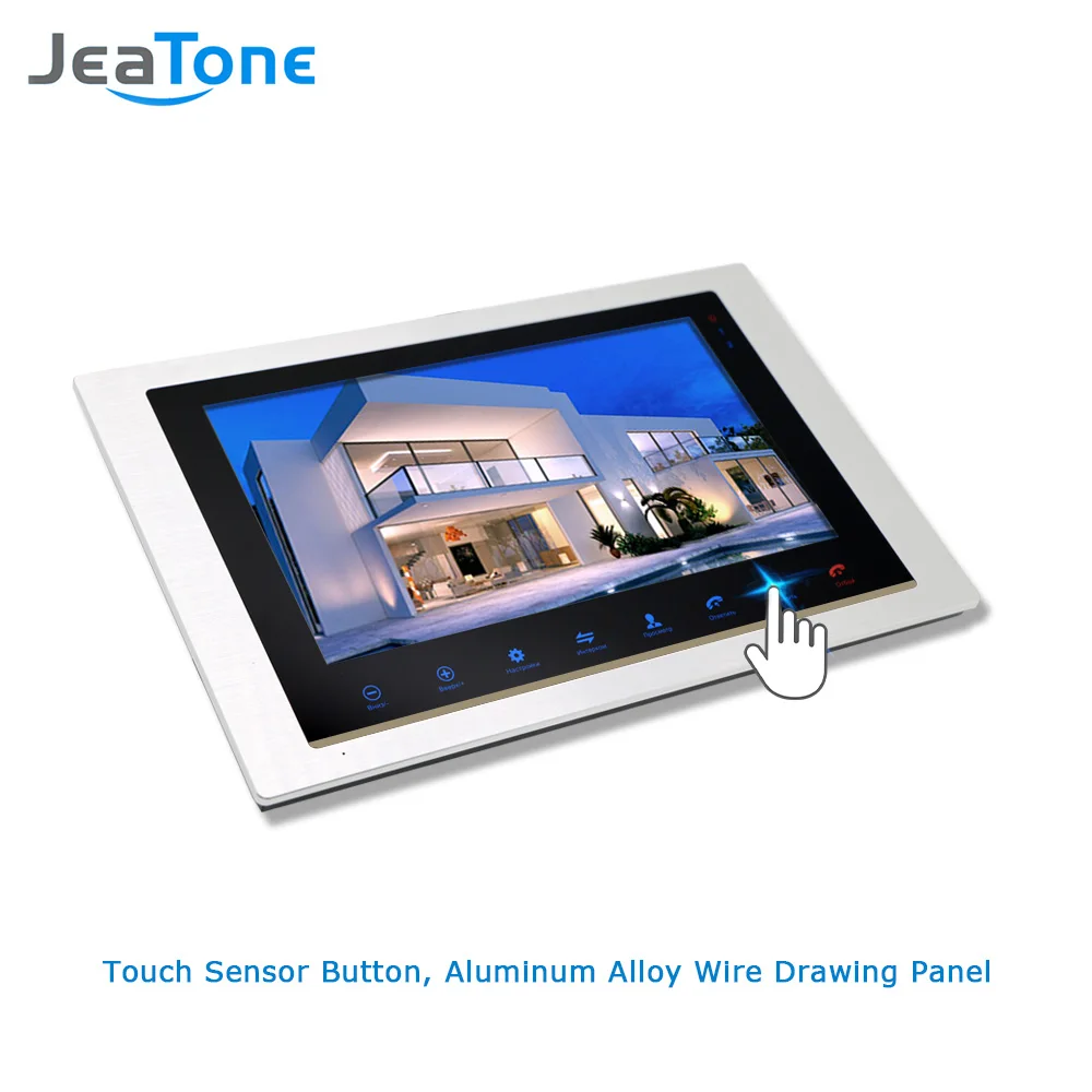JeaTone 10 &quotпроводной домофон Домашний видеодомофон монитор с 1 камерой 1200 ТВЛ
