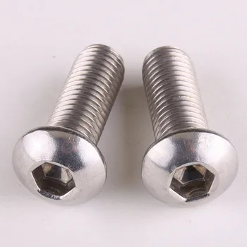 

5PCS 304 Stainless Steel Pan Head Round Head M5 * 40mm ISO7380