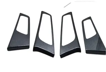 

4Pcs/set Car Interior Door Side Handle Bowl Trim Frame Styling Sticker Car-covers For Hyundai Tucson 2015 Carbon Fiber Style