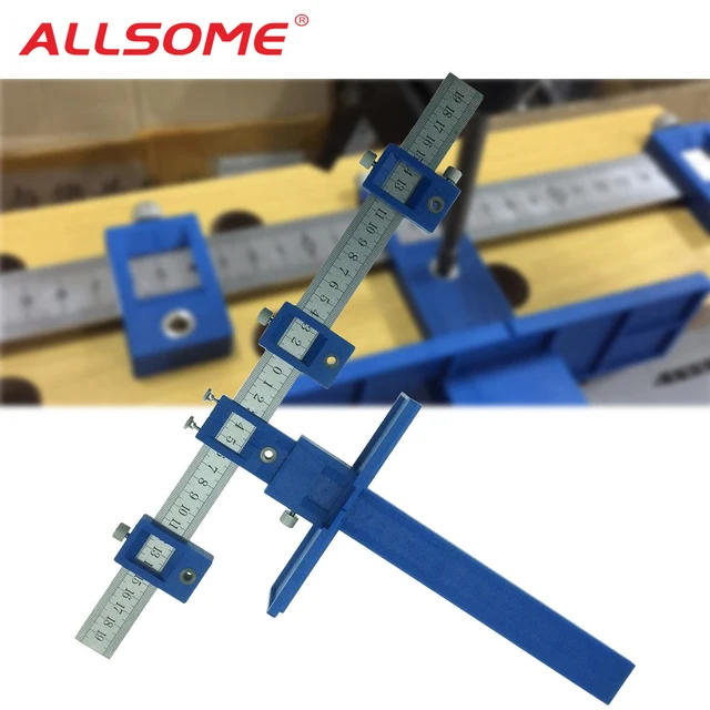 Allsome Drill Guide Sleeve Cabinet Hardware Jig Drawer Pull Wood Allsome Drill Guide Sleeve Cabinet Hardware Jig Drawer Pull Wood Drilling Dowelling Hole Saw Master System Ht1436