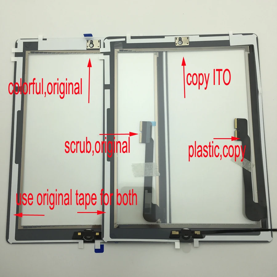 New Touch Glass Screen Digitizer lens+Home Button for iPad 4 A1460 A1459 A1458