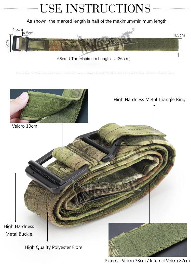 outdoor sports military airsoft ar 15 accessories CQB tactical belt for hunting gear equipment for shooting  (3)
