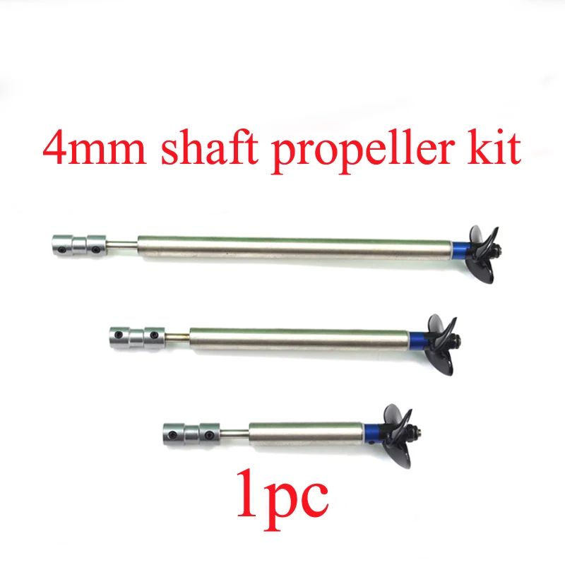 

1PC RC Boat Parts 4mm Drive Shaft Kit Transmission Shafting Assembly Shaft+Bushing+Paddle Fork+Propeller+Coupling+Nuts+Gaskets